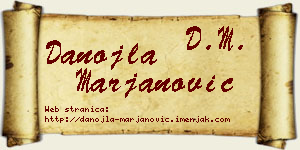 Danojla Marjanović vizit kartica